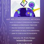 ANT 400: Ethnographic Methods